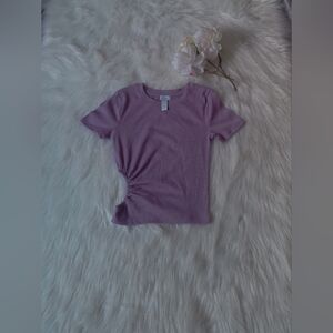 Melrose Purple Short Sleeve Size XS